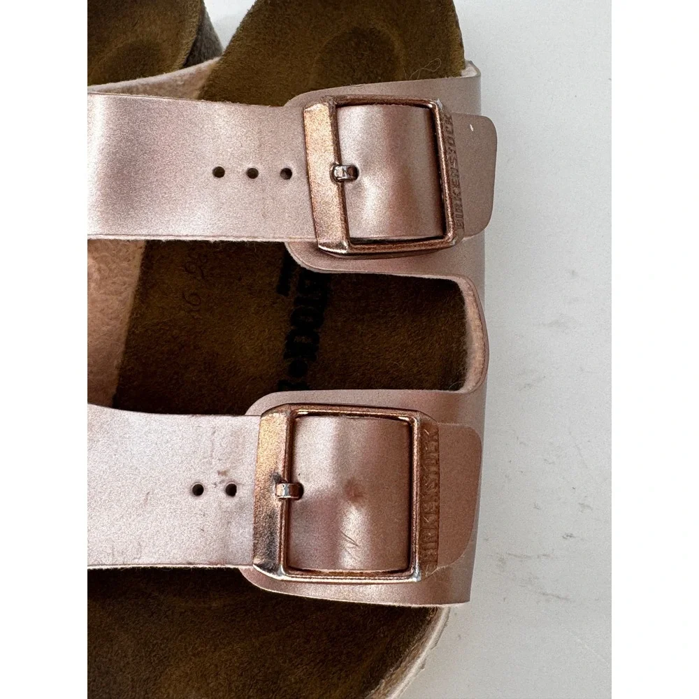 Birkenstock Arizona Sandals Kids 35 Rose Gold Metallic 1018925